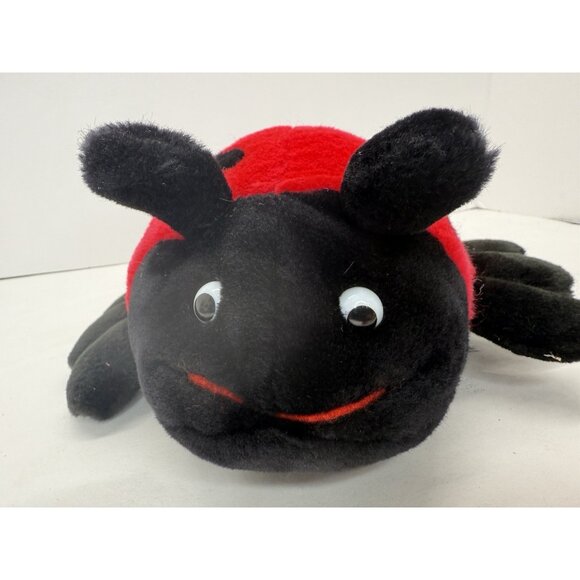 Vintage Good Stuff Lady Bug Ladybug Plush 8 Inch Stuffed Animal Red Black - Picture 2 of 9